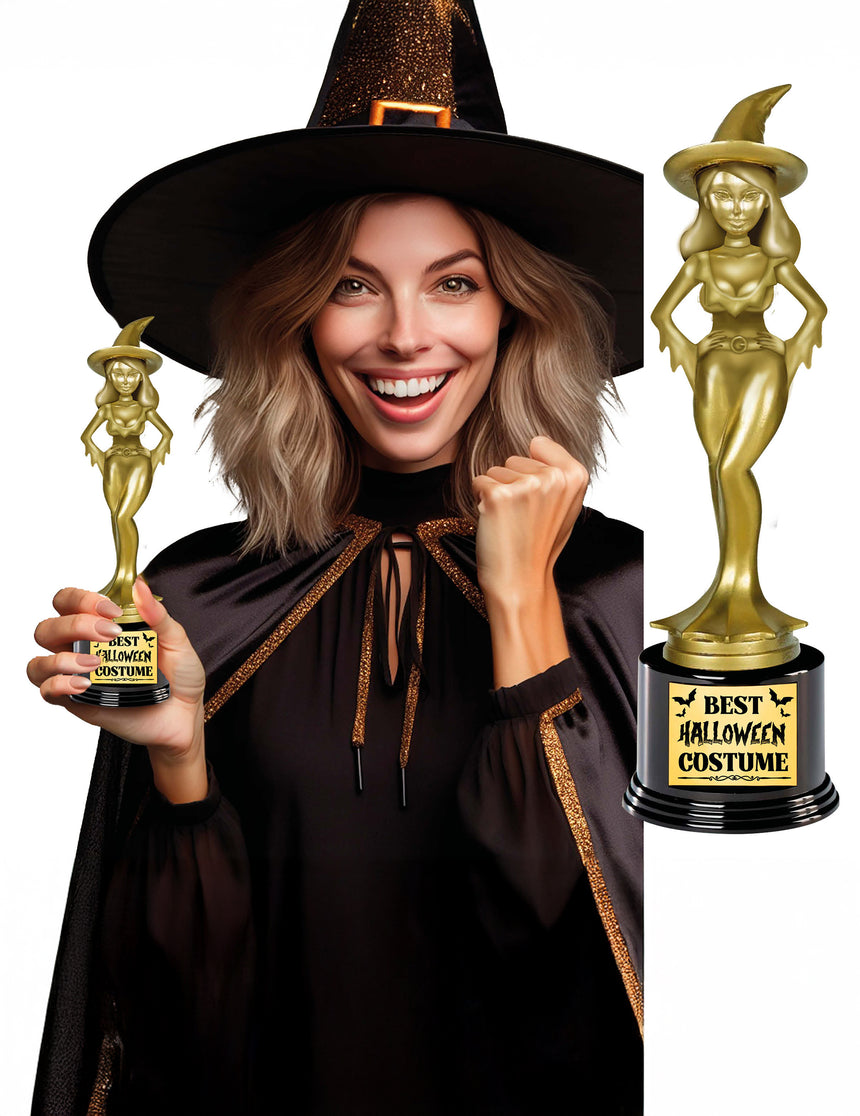 Trophée sorcière meilleur costume d'Halloween