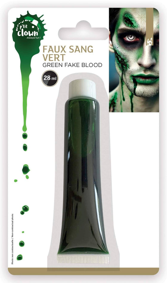 Tube de faux sang vert 28 ml