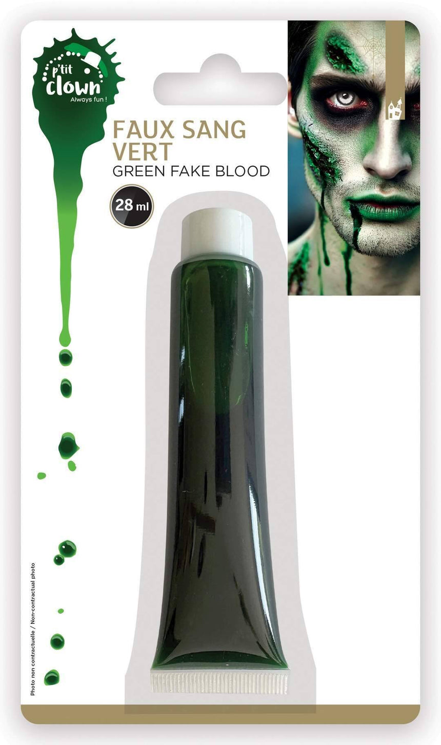 Tube de faux sang vert 28 ml