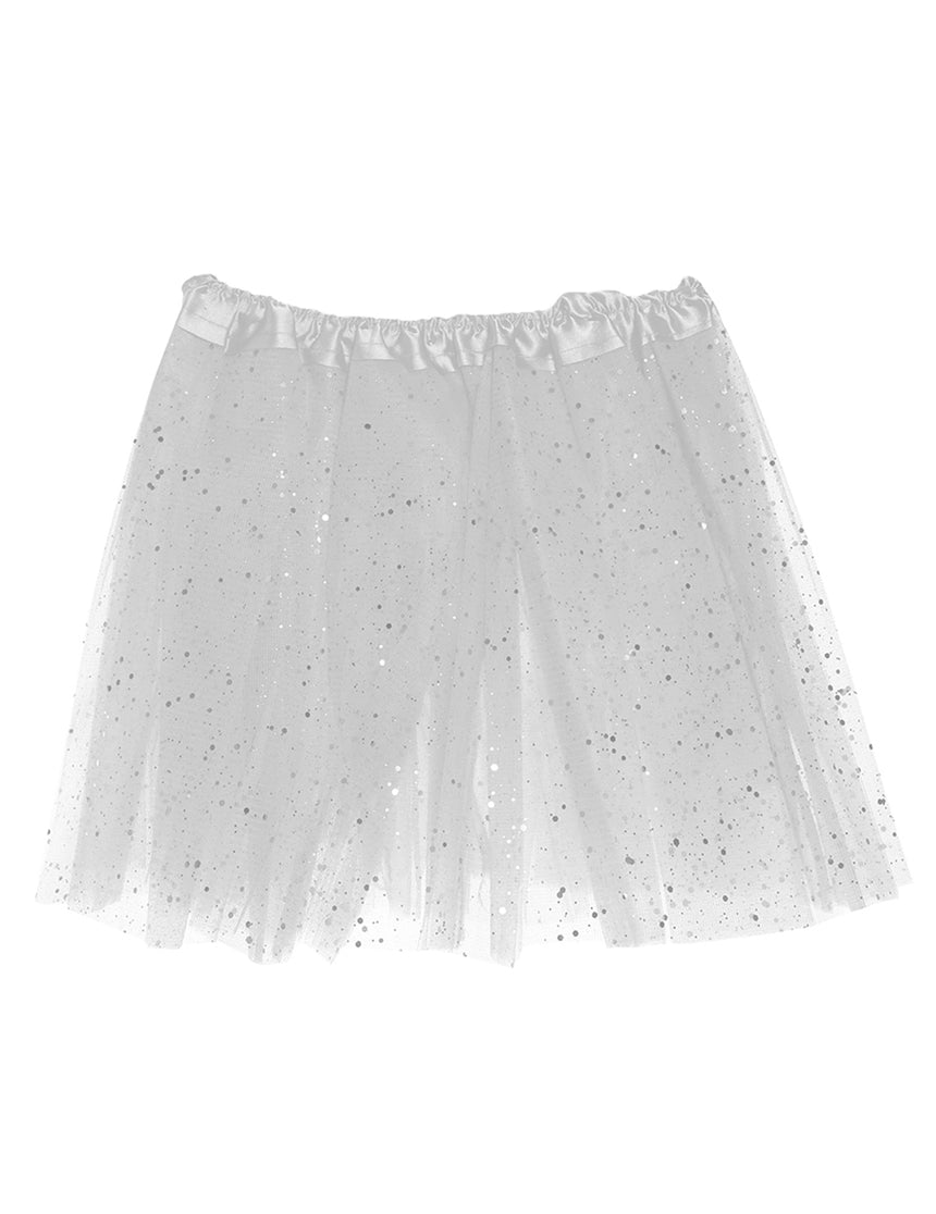 Tutu blanc à paillettes fille
