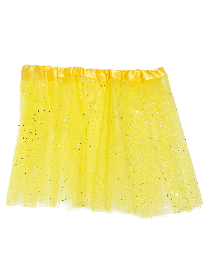 Tutu jaune à paillettes fille