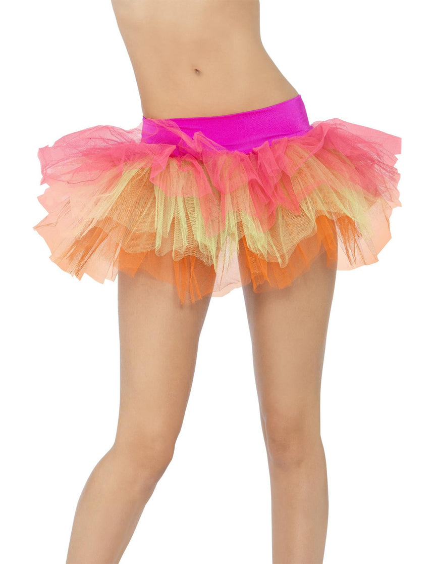 Tutu multicolore fluo de ballerine femme
