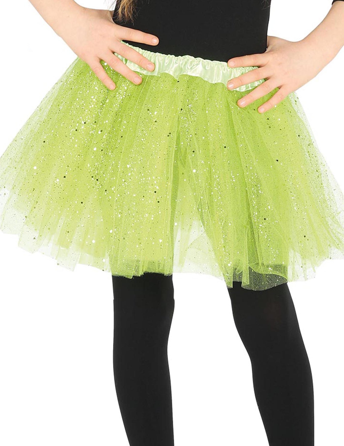 Tutu vert à paillettes fille