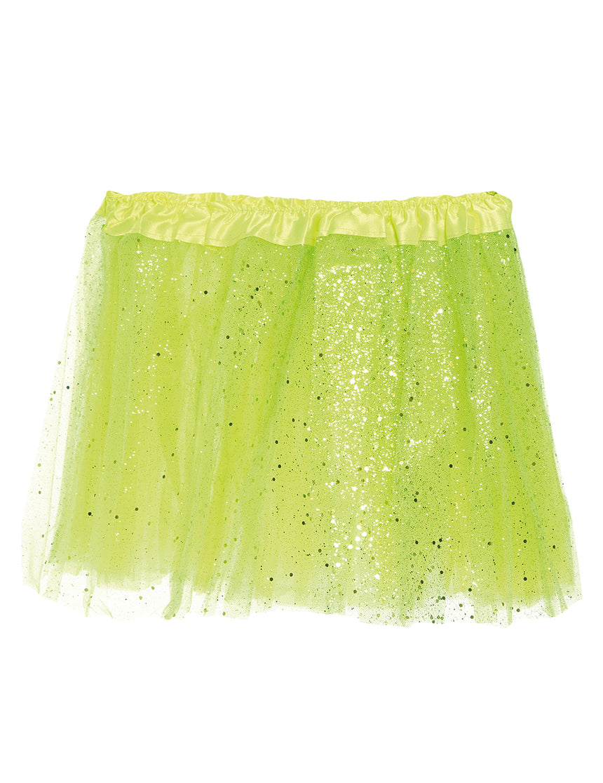 Tutu vert à paillettes fille