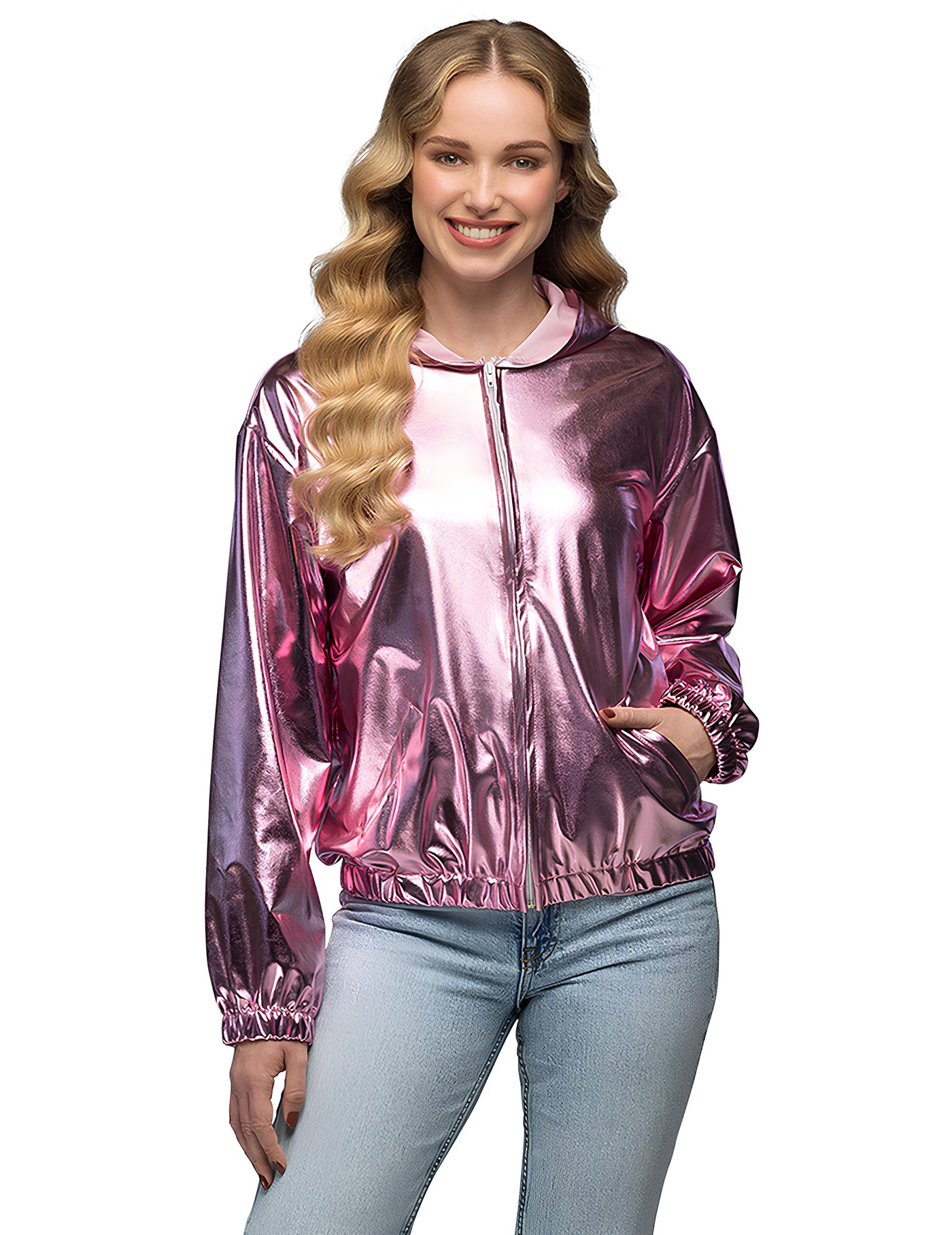Veste à capuche rose gold adulte