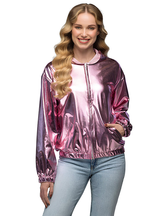 Veste à capuche rose gold adulte