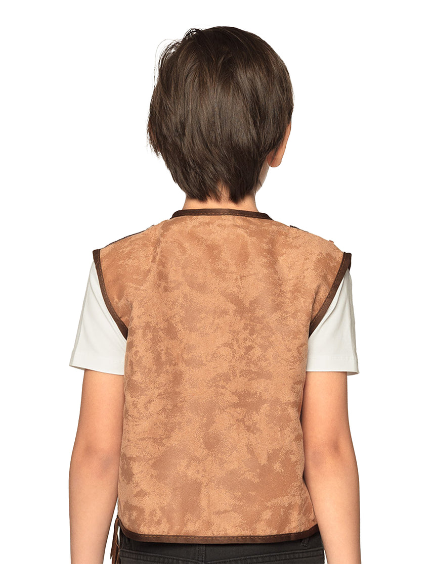 Veste western marron clair enfant
