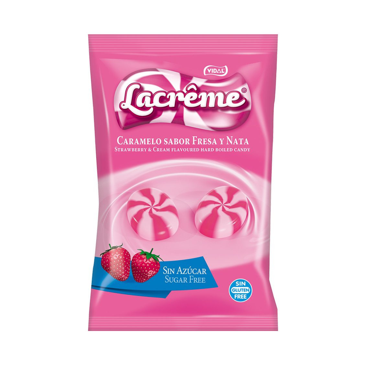 Vidal Lacrême Sugar Free Strawberry & Cream Small